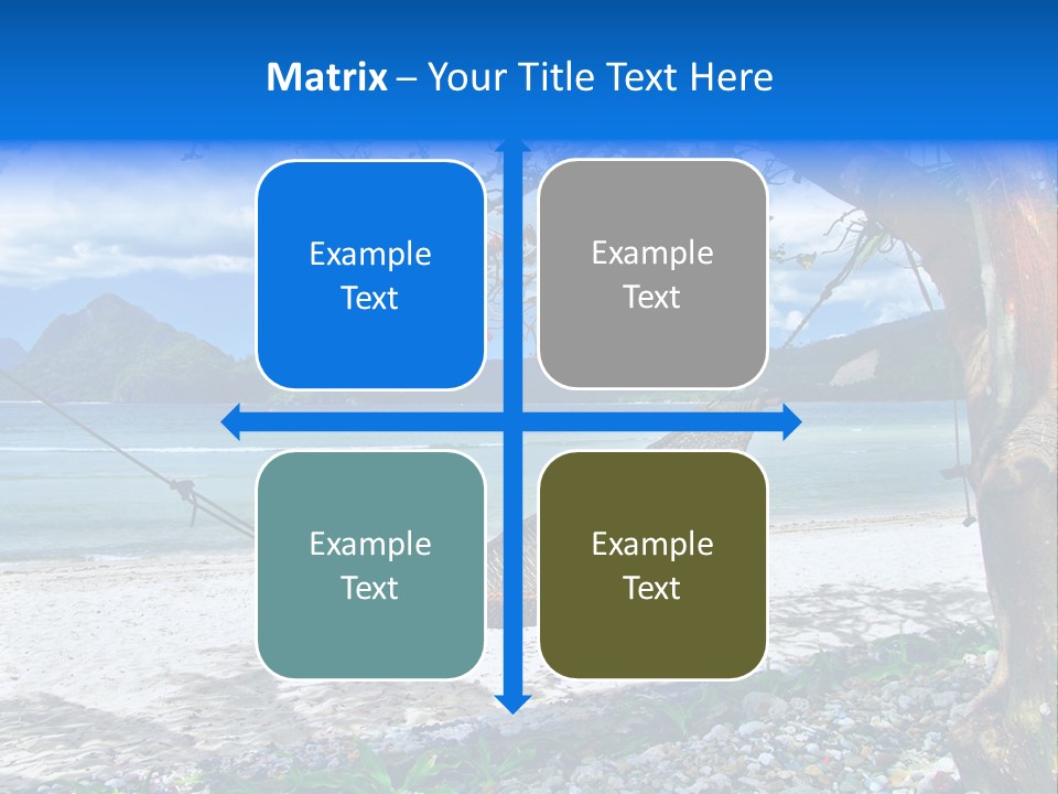 Sunny Summertime Sand PowerPoint Template
