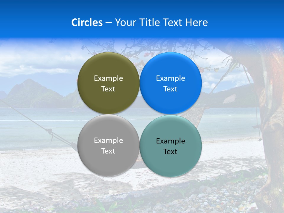 Sunny Summertime Sand PowerPoint Template