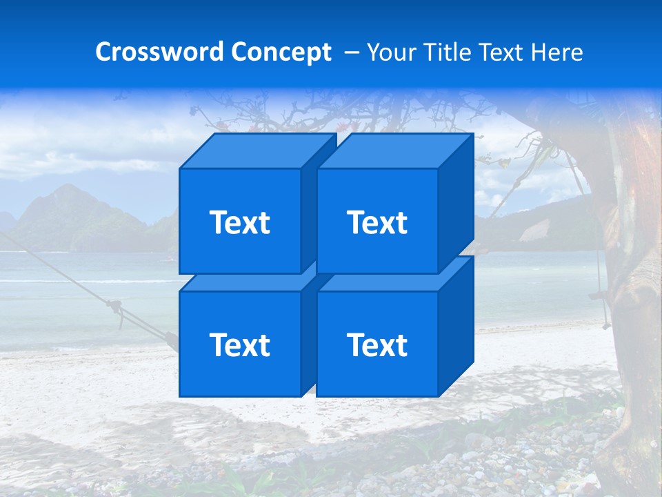 Sunny Summertime Sand PowerPoint Template