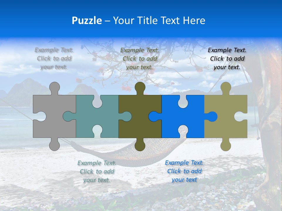 Sunny Summertime Sand PowerPoint Template