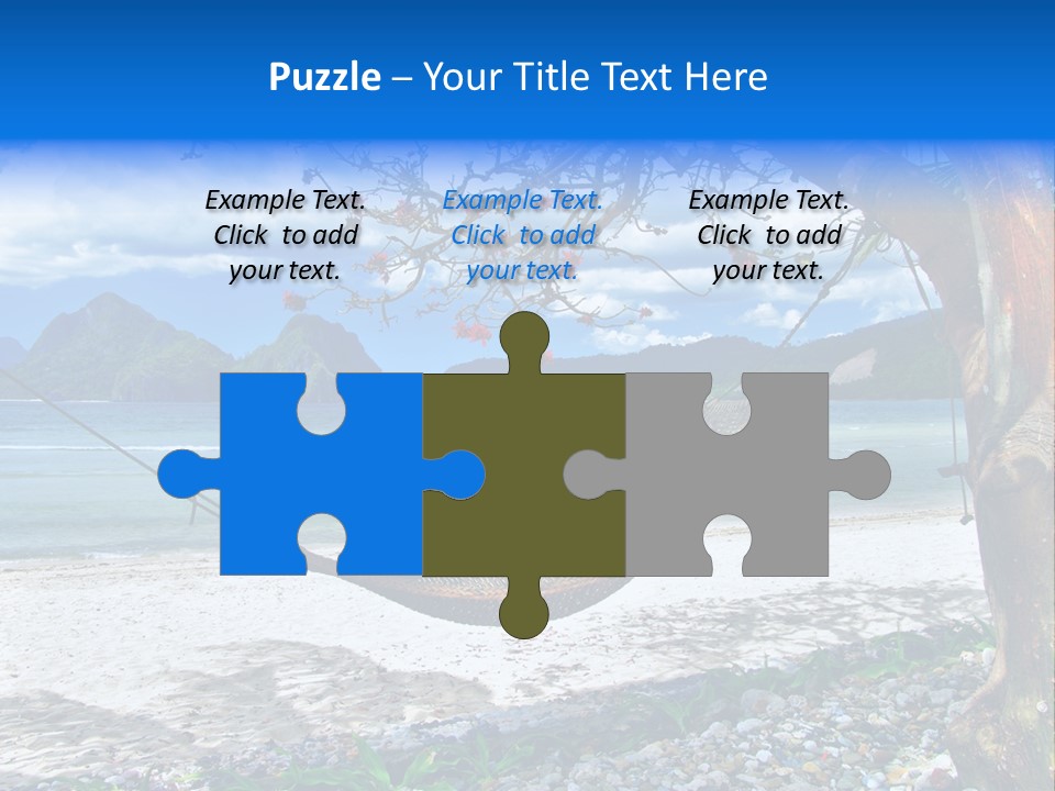 Sunny Summertime Sand PowerPoint Template