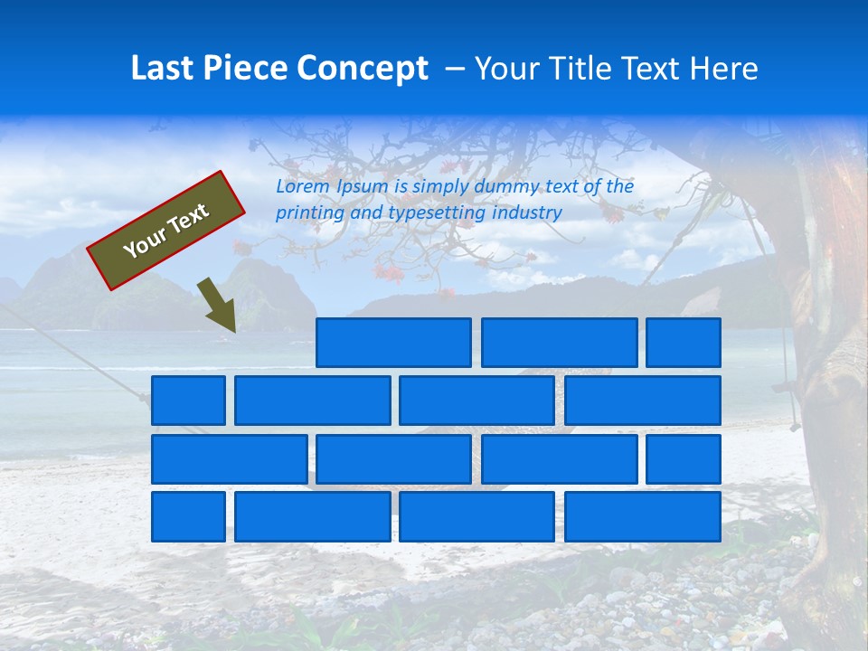 Sunny Summertime Sand PowerPoint Template