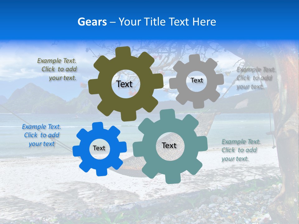 Sunny Summertime Sand PowerPoint Template