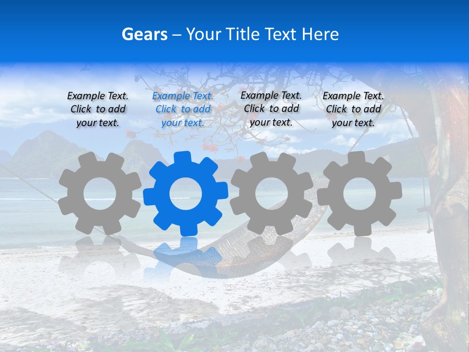 Sunny Summertime Sand PowerPoint Template