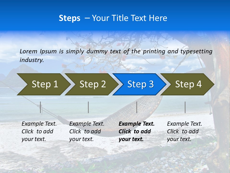 Sunny Summertime Sand PowerPoint Template