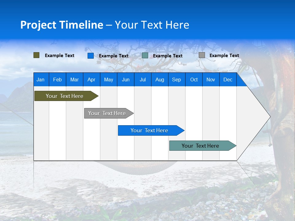 Sunny Summertime Sand PowerPoint Template