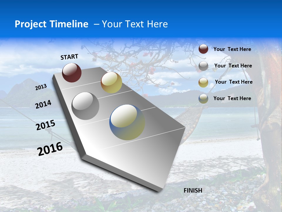Sunny Summertime Sand PowerPoint Template
