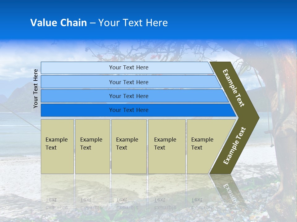 Sunny Summertime Sand PowerPoint Template