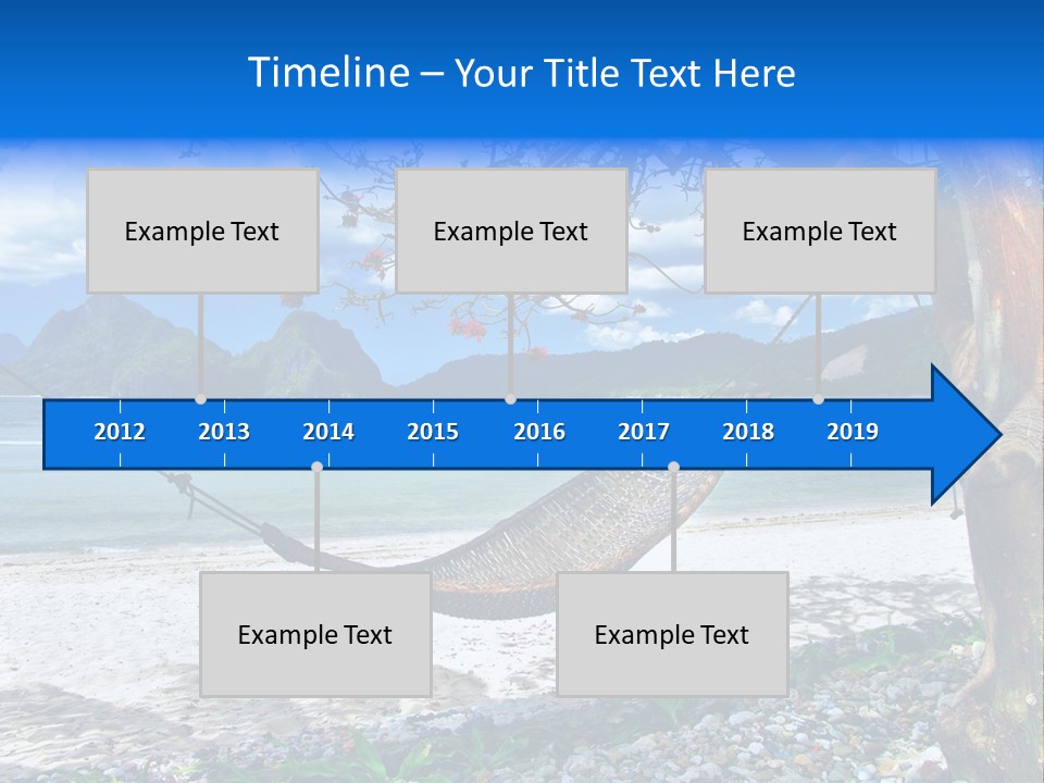 Sunny Summertime Sand PowerPoint Template