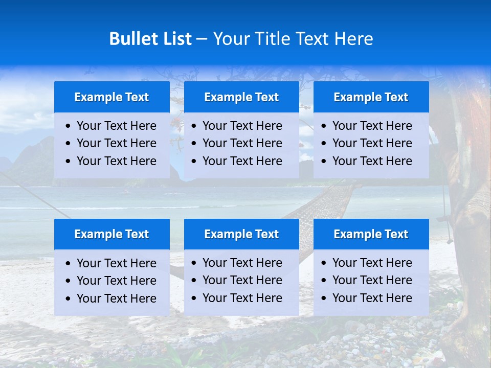 Sunny Summertime Sand PowerPoint Template