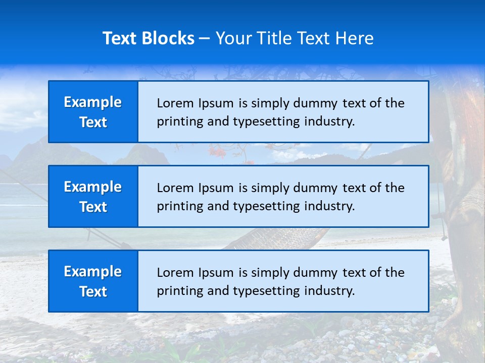 Sunny Summertime Sand PowerPoint Template