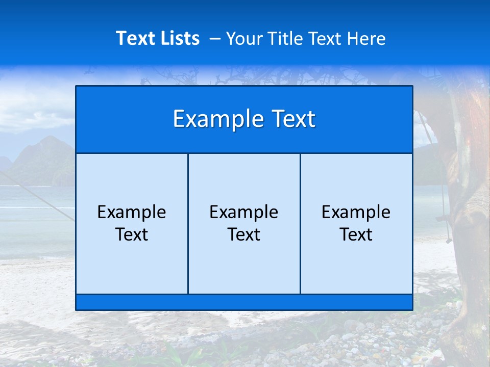 Sunny Summertime Sand PowerPoint Template