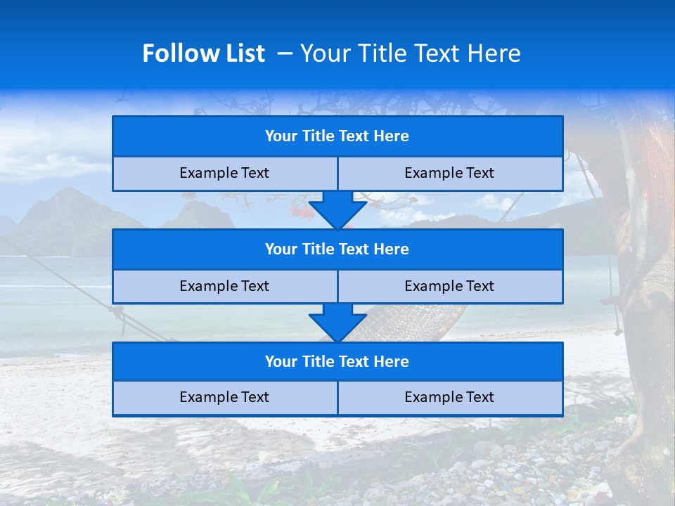 Sunny Summertime Sand PowerPoint Template