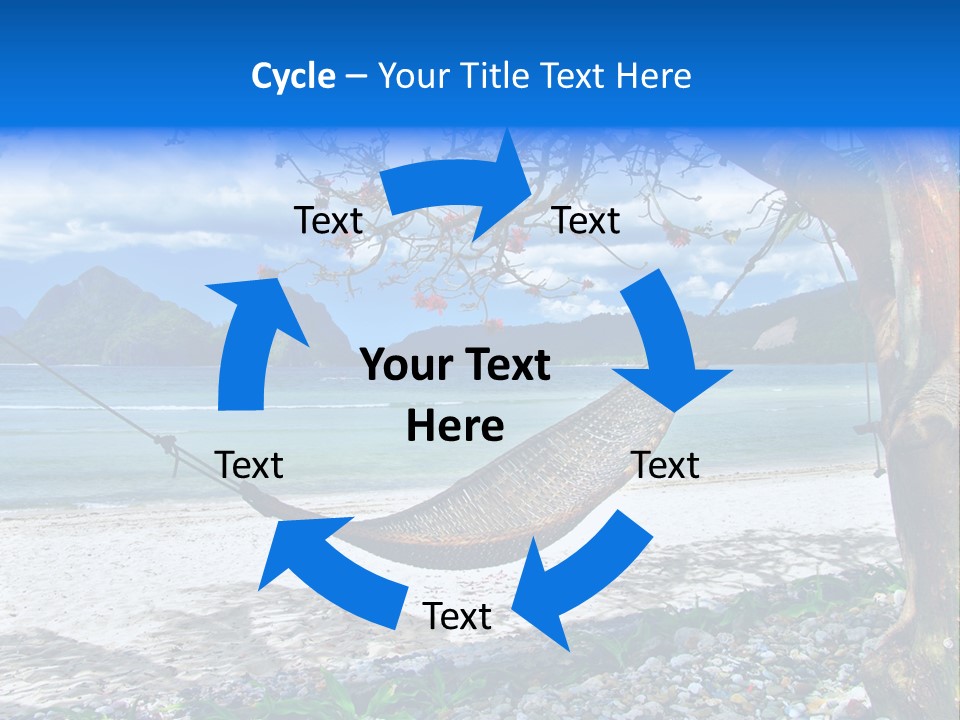 Sunny Summertime Sand PowerPoint Template