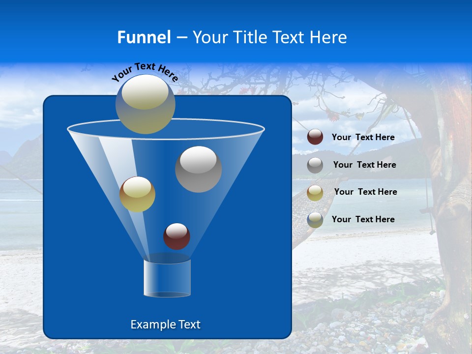 Sunny Summertime Sand PowerPoint Template