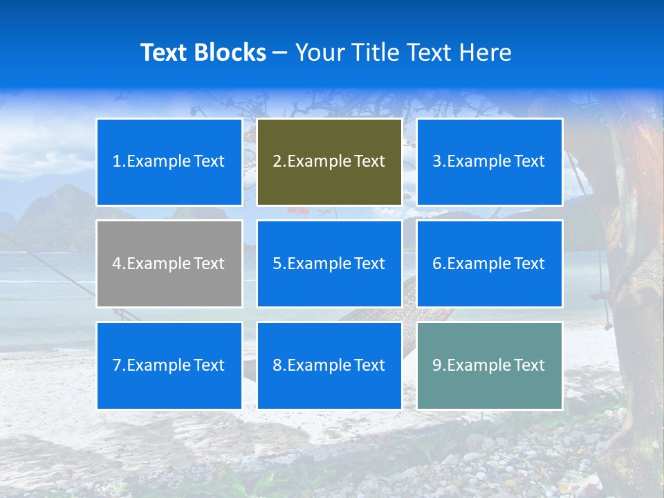 Sunny Summertime Sand PowerPoint Template