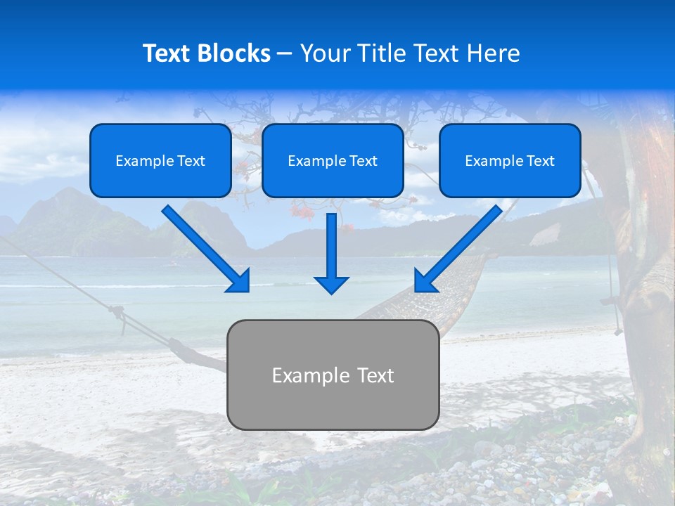 Sunny Summertime Sand PowerPoint Template