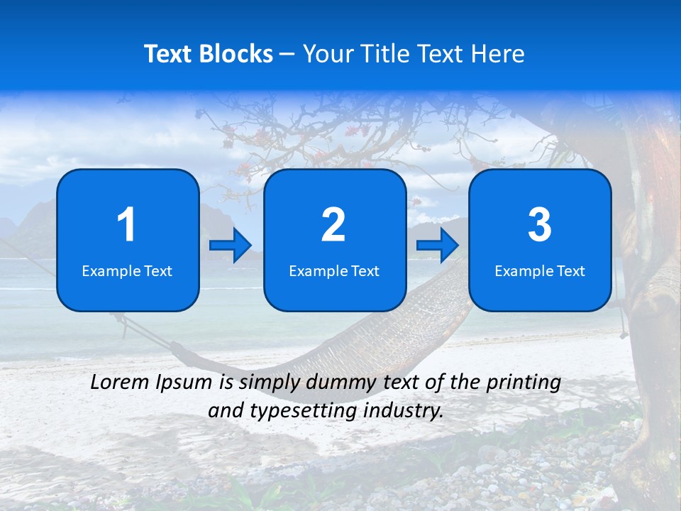 Sunny Summertime Sand PowerPoint Template