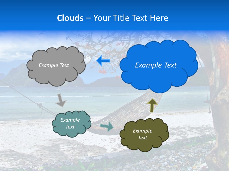 Sunny Summertime Sand PowerPoint Template
