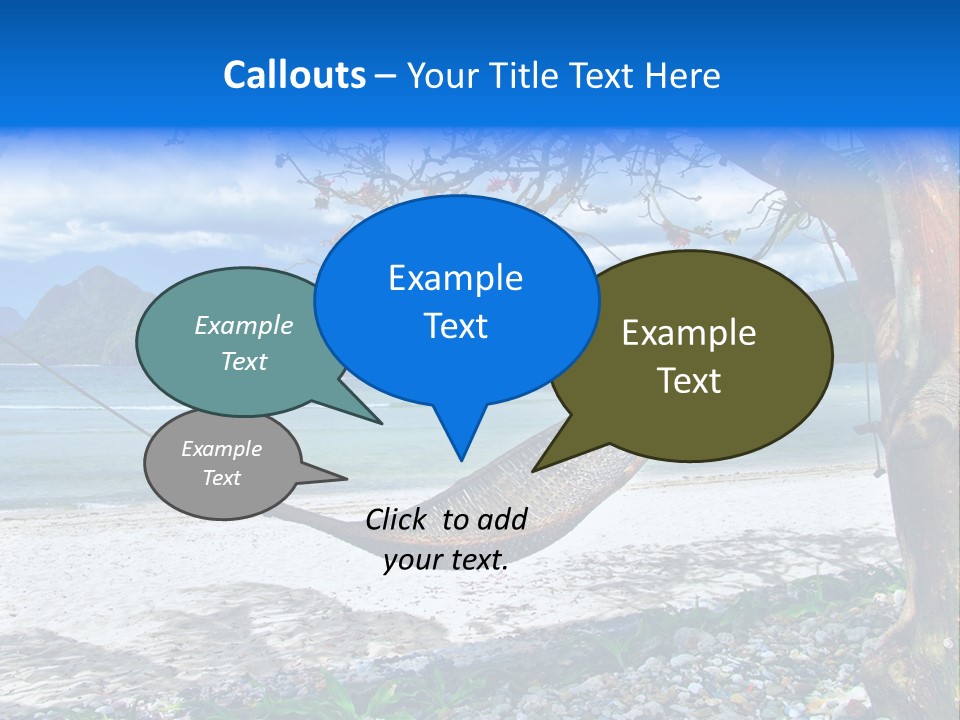Sunny Summertime Sand PowerPoint Template