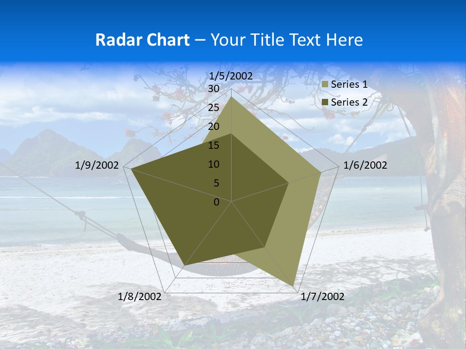 Sunny Summertime Sand PowerPoint Template