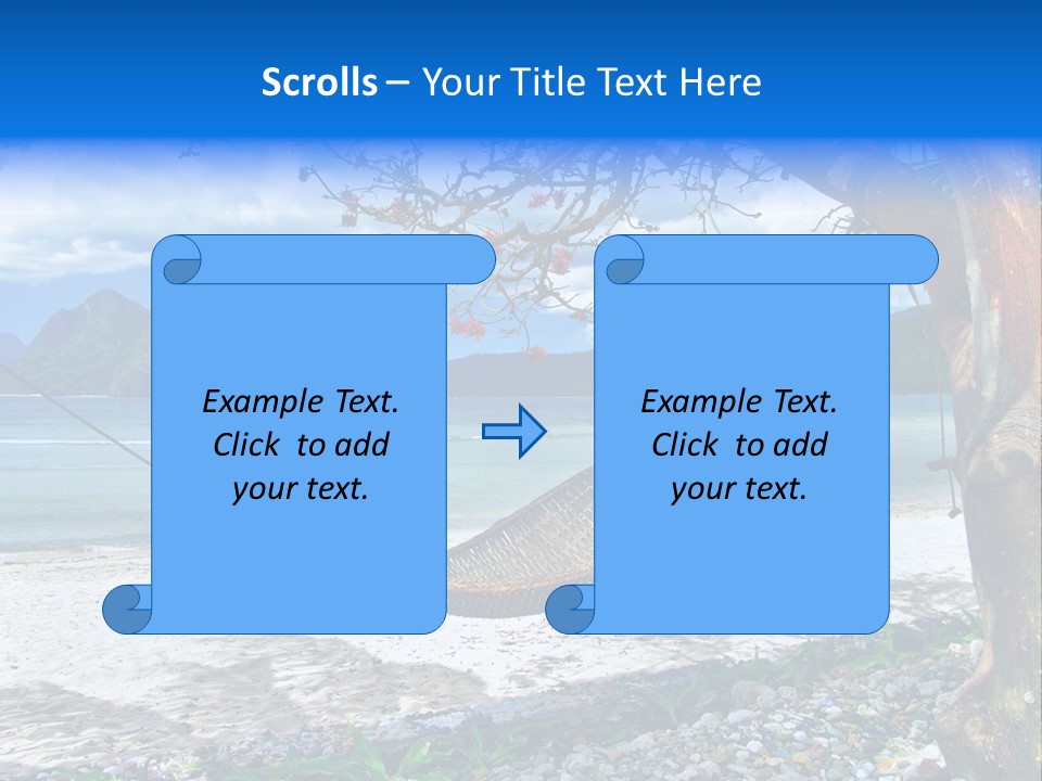 Sunny Summertime Sand PowerPoint Template