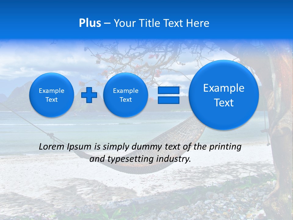 Sunny Summertime Sand PowerPoint Template
