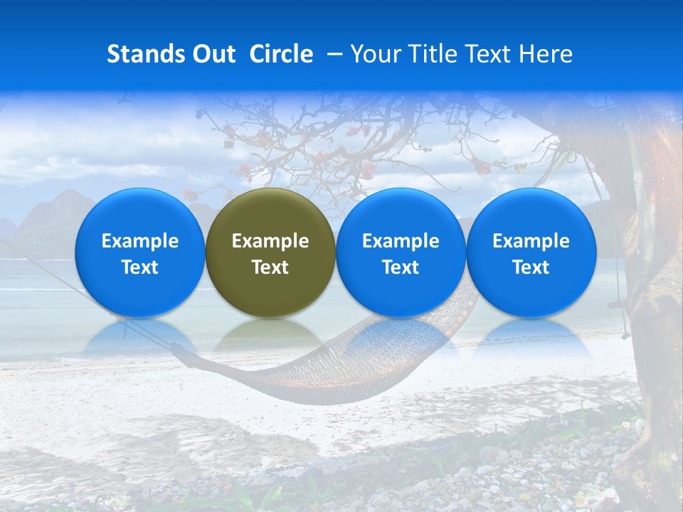 Sunny Summertime Sand PowerPoint Template