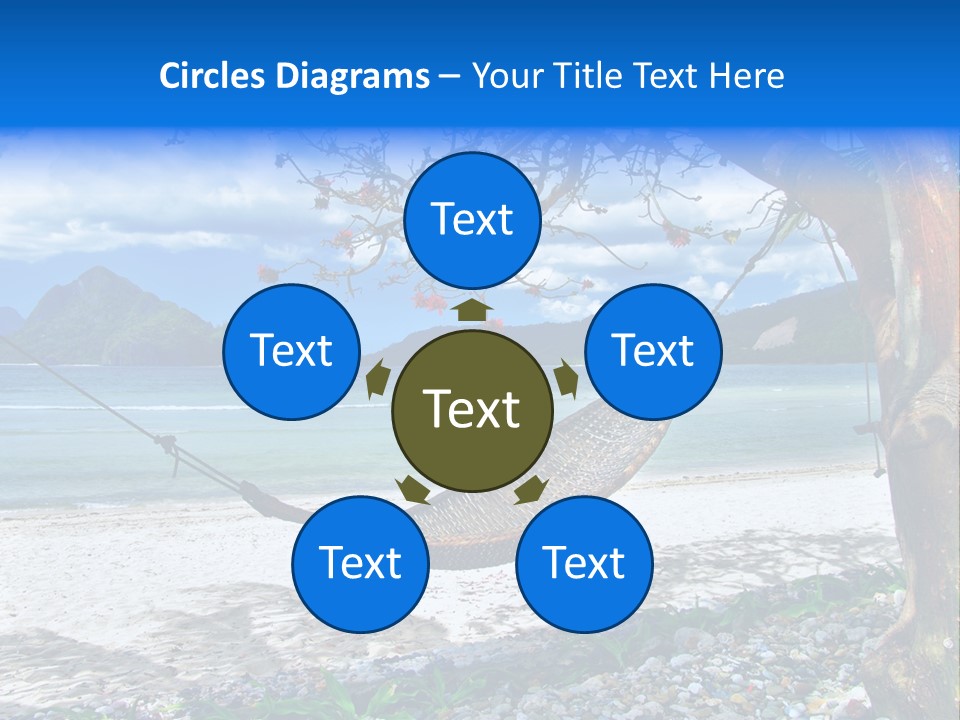 Sunny Summertime Sand PowerPoint Template