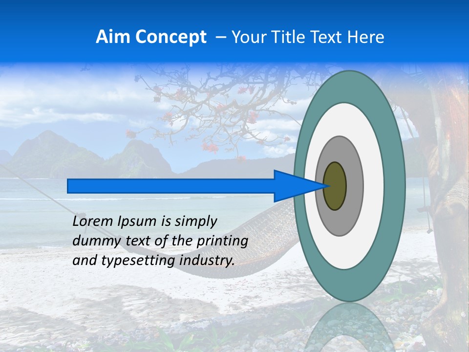 Sunny Summertime Sand PowerPoint Template