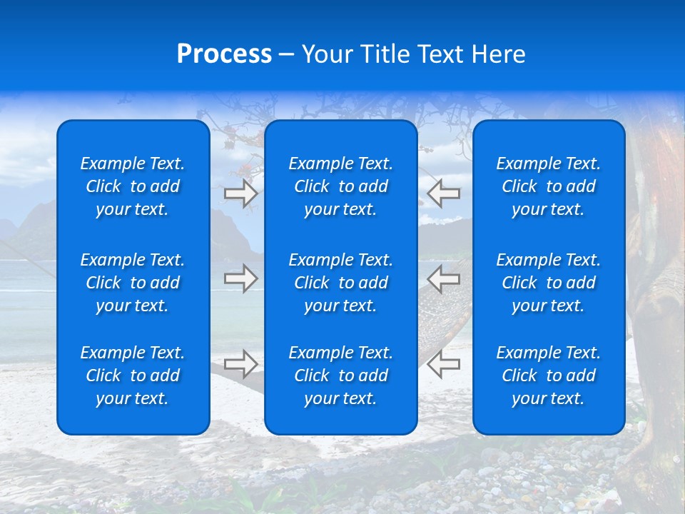 Sunny Summertime Sand PowerPoint Template