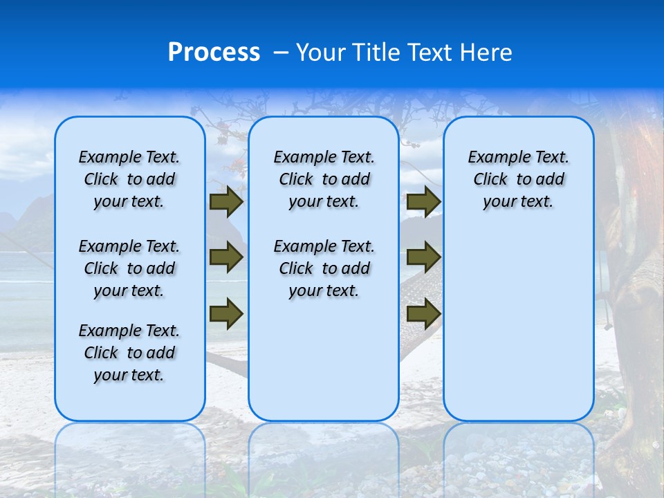 Sunny Summertime Sand PowerPoint Template