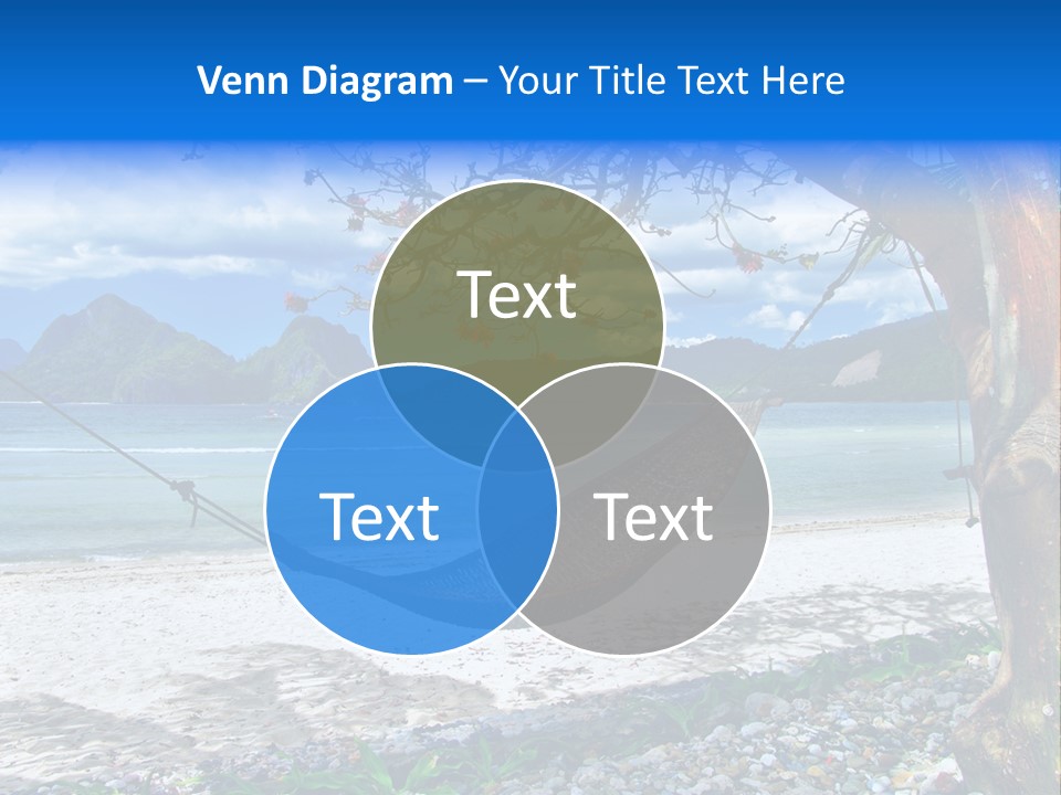 Sunny Summertime Sand PowerPoint Template