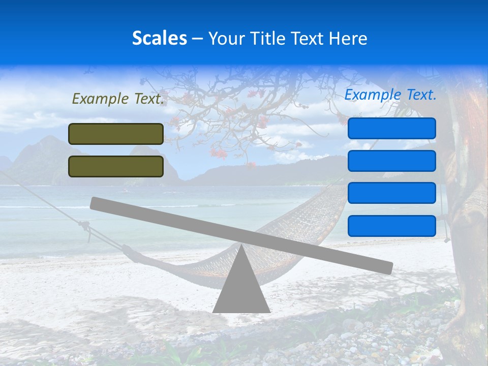 Sunny Summertime Sand PowerPoint Template