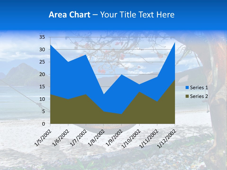 Sunny Summertime Sand PowerPoint Template