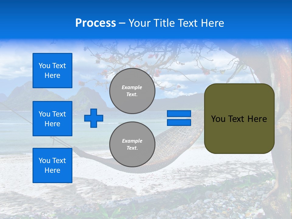 Sunny Summertime Sand PowerPoint Template