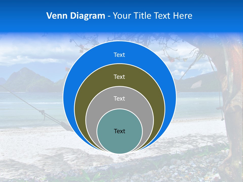 Sunny Summertime Sand PowerPoint Template