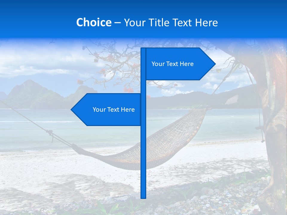 Sunny Summertime Sand PowerPoint Template