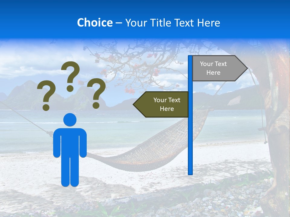 Sunny Summertime Sand PowerPoint Template