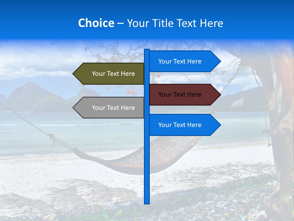 Sunny Summertime Sand PowerPoint Template