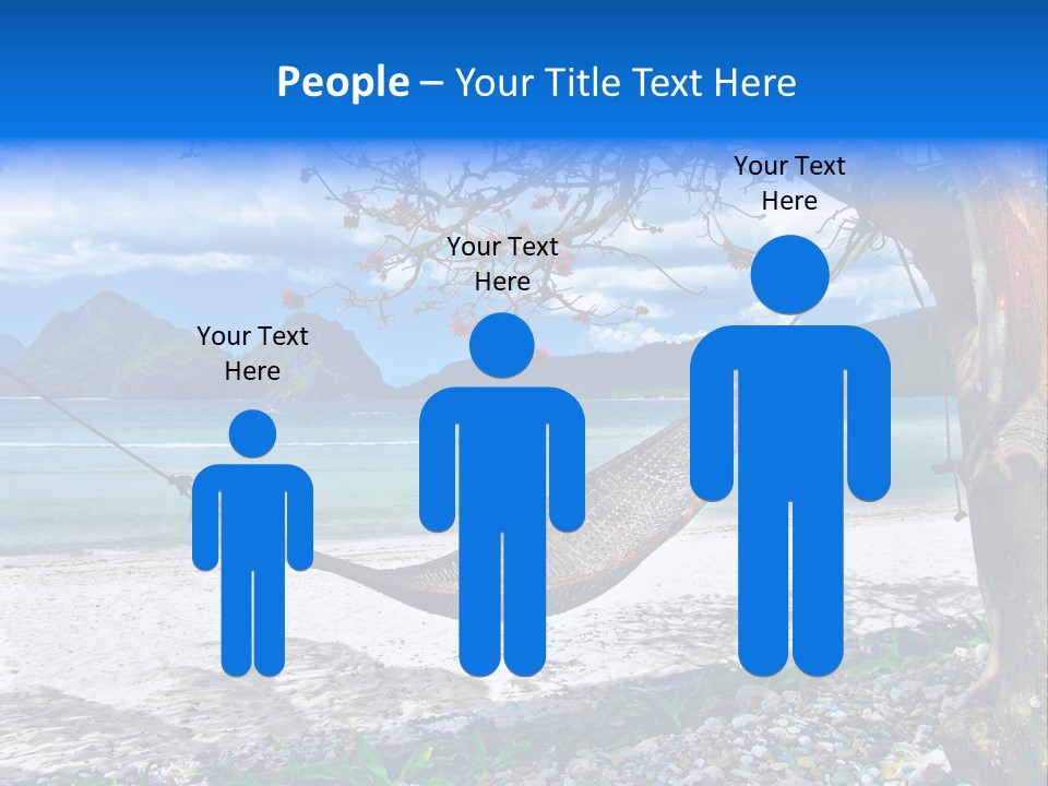 Sunny Summertime Sand PowerPoint Template