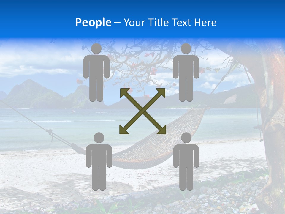 Sunny Summertime Sand PowerPoint Template