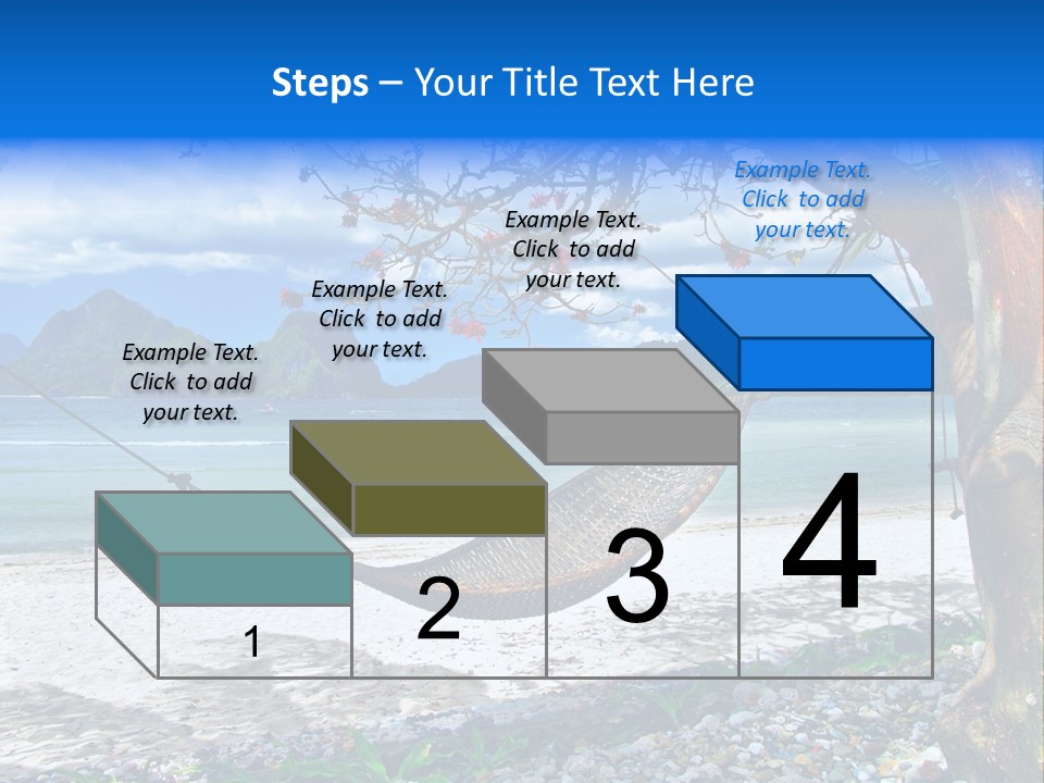 Sunny Summertime Sand PowerPoint Template
