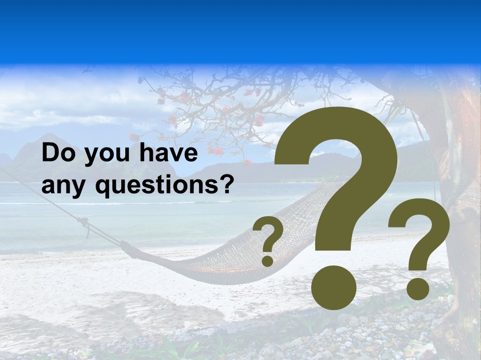 Sunny Summertime Sand PowerPoint Template