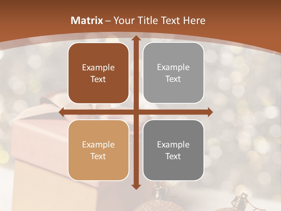 Gift Golden Nobody PowerPoint Template