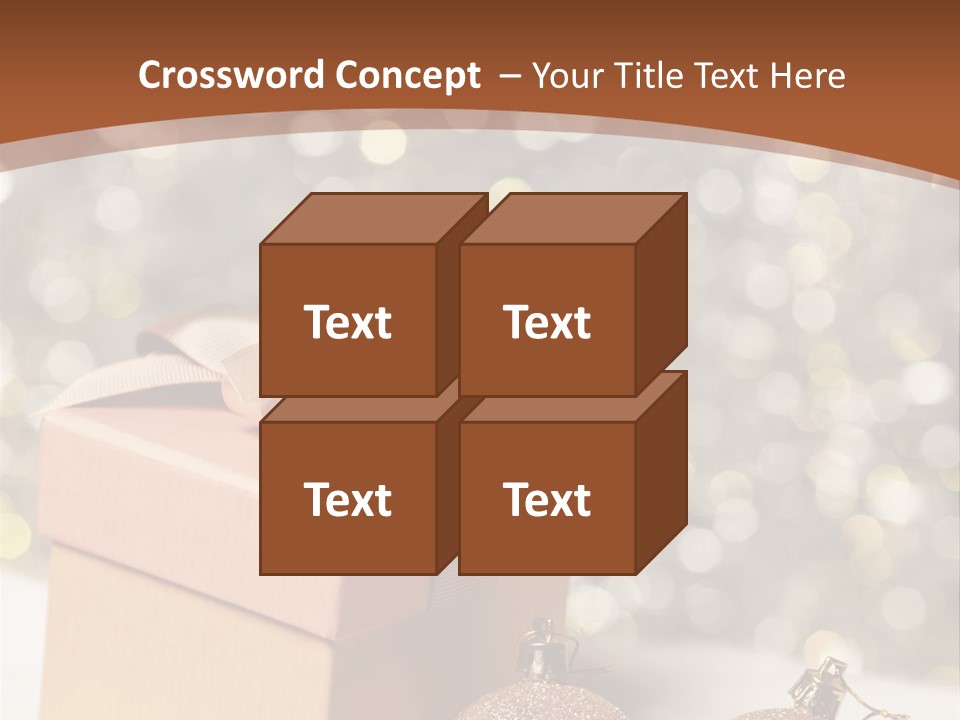 Gift Golden Nobody PowerPoint Template