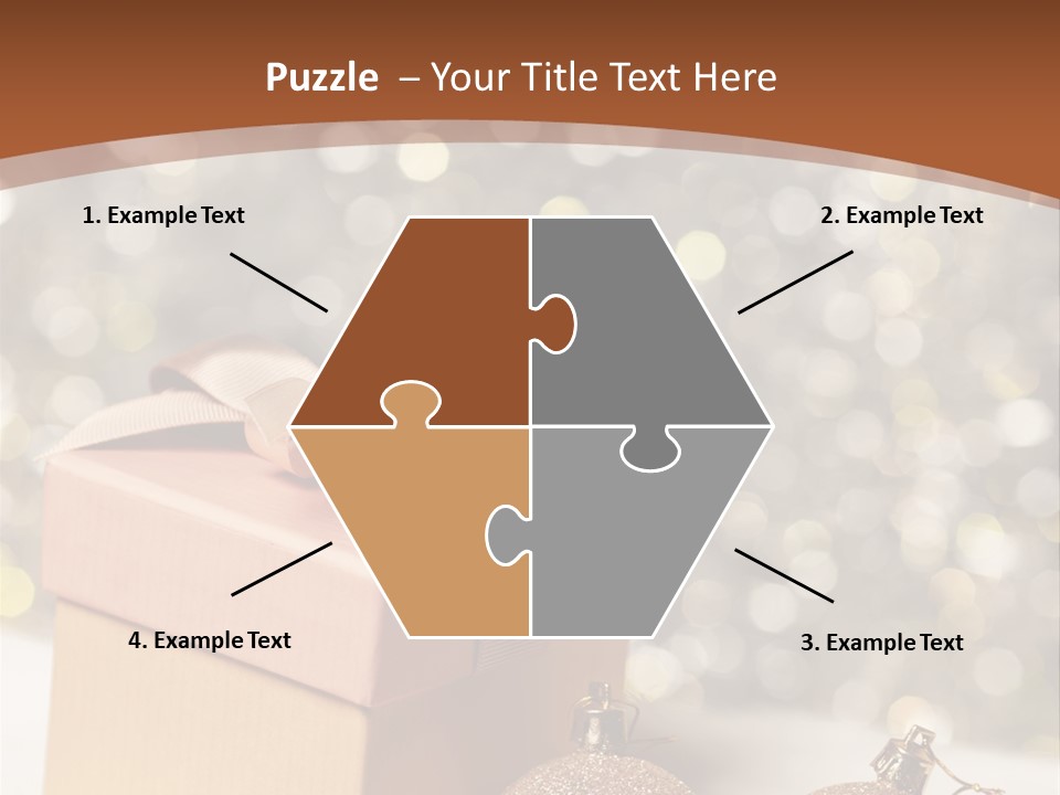 Gift Golden Nobody PowerPoint Template