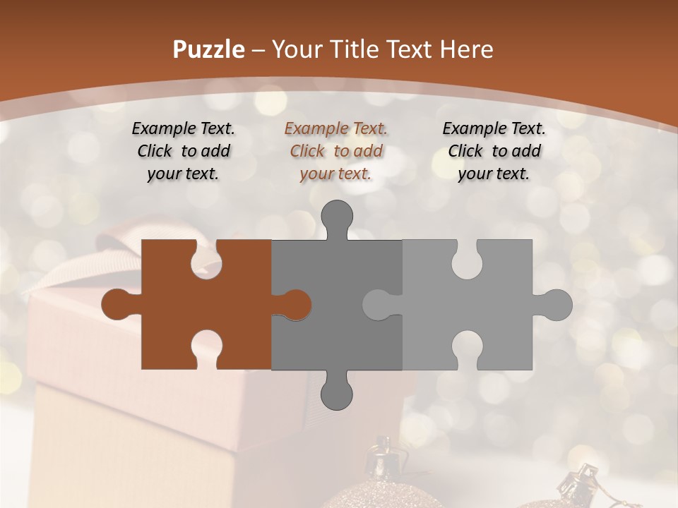 Gift Golden Nobody PowerPoint Template