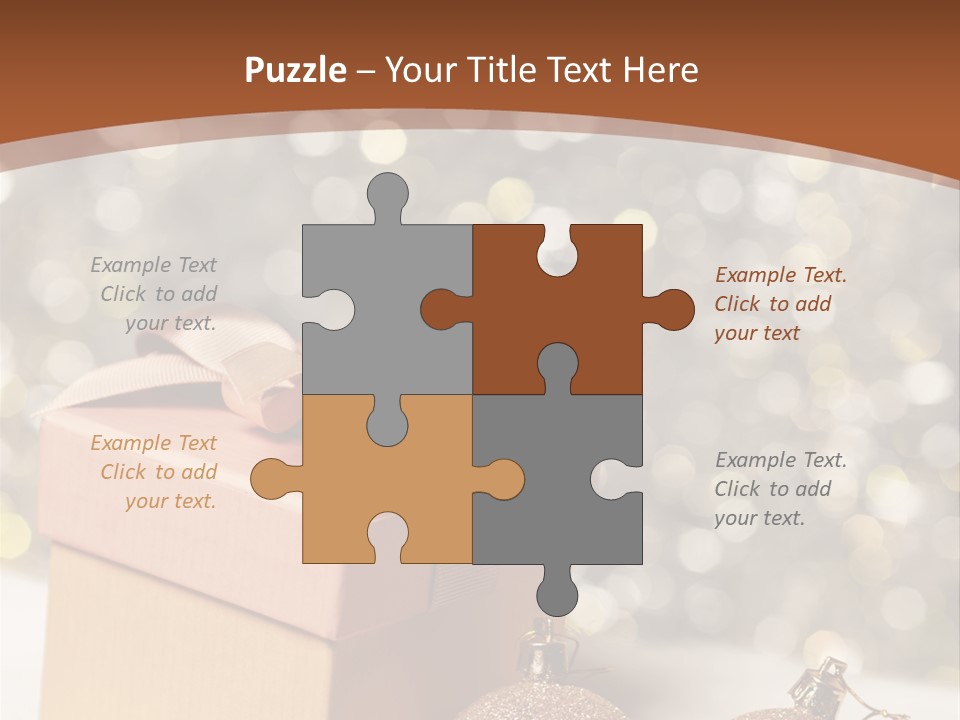 Gift Golden Nobody PowerPoint Template