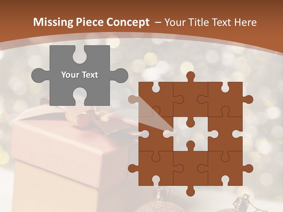 Gift Golden Nobody PowerPoint Template